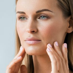 Skin care woman face healthy skin beauty